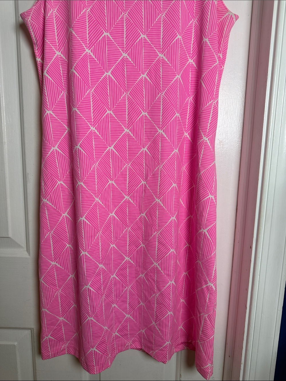 Mahi Gold Pink &  White Short Docksider Dress in Nylon & Spandex Size M - Picture 3 of 6
